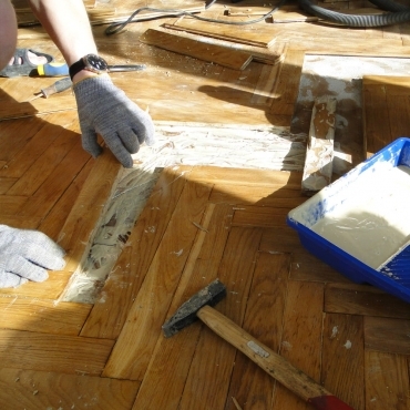 Локальный ремонт напольного покрытия