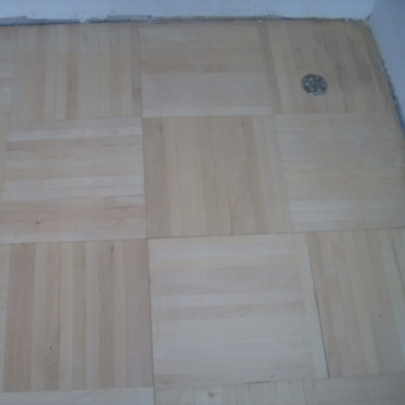 Вид паркета до лакировки