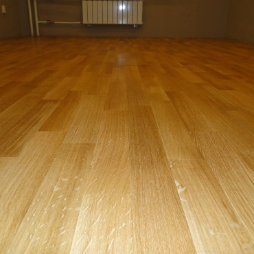 Напольное покрытие готово к лакировке