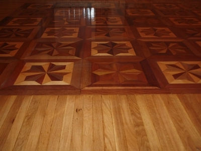 Общий вид паркета после ремонта