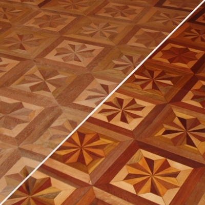 Фото до и после ремонта паркета