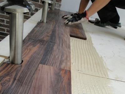 Монтаж паркета Начало работ по настилу паркета