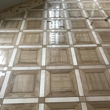 Сформированный паркетный пол 