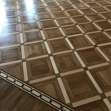 Художественный паркет с финишным лаковым покрытием